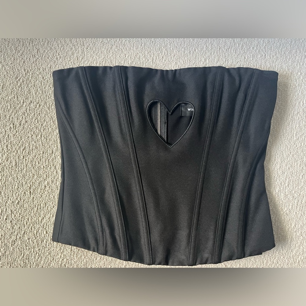 Never love again strapless bustier from white fox